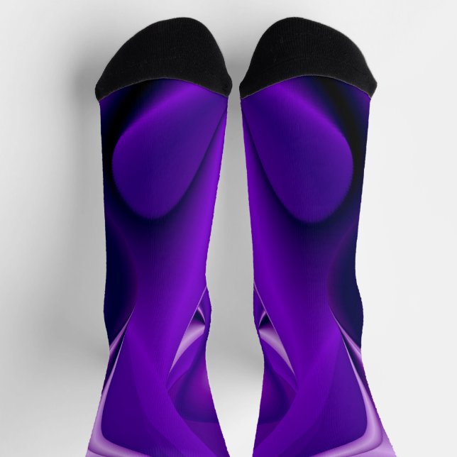 Purple Flower Rainbow Dreams Socks (Top)