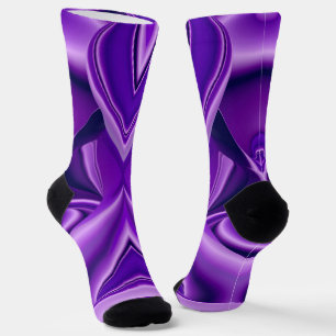 Purple Flower Rainbow Dreams Socks