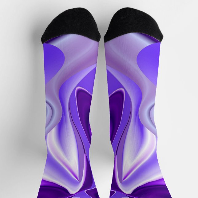 Purple Flower Rainbow Dreams Socks (Top)