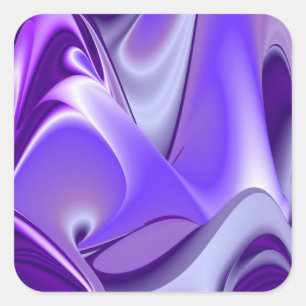 Purple Flower Rainbow Dreams Square Sticker