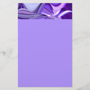 Purple Flower Rainbow Dreams Stationery