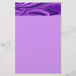Purple Flower Rainbow Dreams Stationery