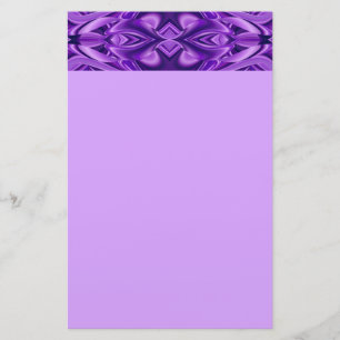 Purple Flower Rainbow Dreams Stationery