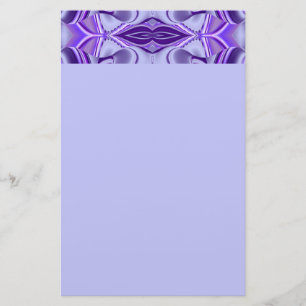 Purple Flower Rainbow Dreams Stationery