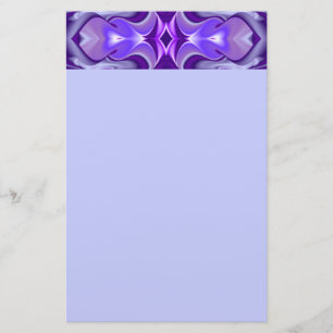 Purple Flower Rainbow Dreams Stationery