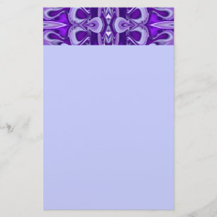 Purple Flower Rainbow Dreams Stationery