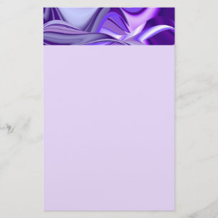 Purple Flower Rainbow Dreams Stationery