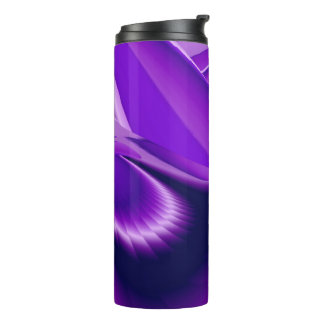 Purple Flower Rainbow Dreams Thermal Tumbler