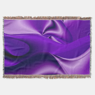 Purple Flower Rainbow Dreams Throw Blanket