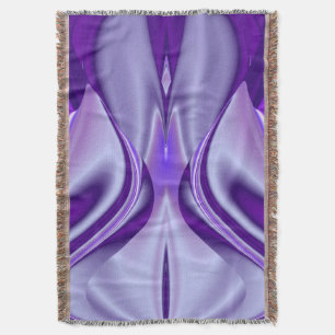 Purple Flower Rainbow Dreams Throw Blanket