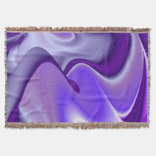 Purple Flower Rainbow Dreams Throw Blanket