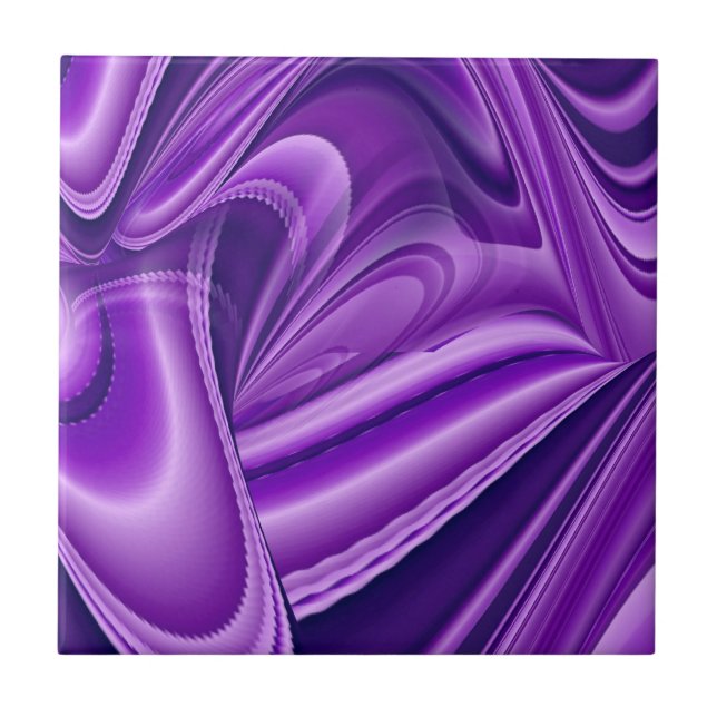 Purple Flower Rainbow Dreams Tile (Front)