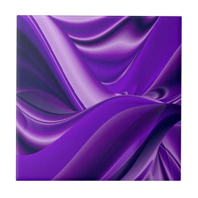 Purple Flower Rainbow Dreams Tile (Front)