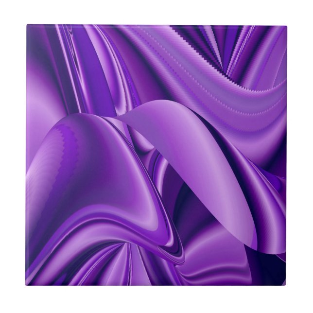 Purple Flower Rainbow Dreams Tile (Front)