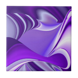 Purple Flower Rainbow Dreams Tile