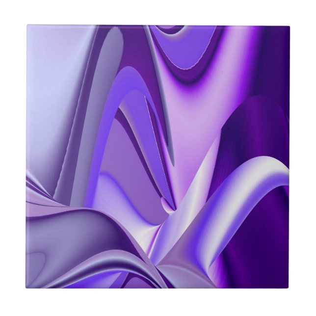 Purple Flower Rainbow Dreams Tile (Front)