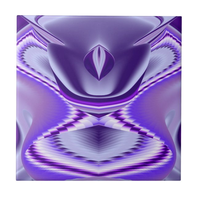 Purple Flower Rainbow Dreams Tile (Front)