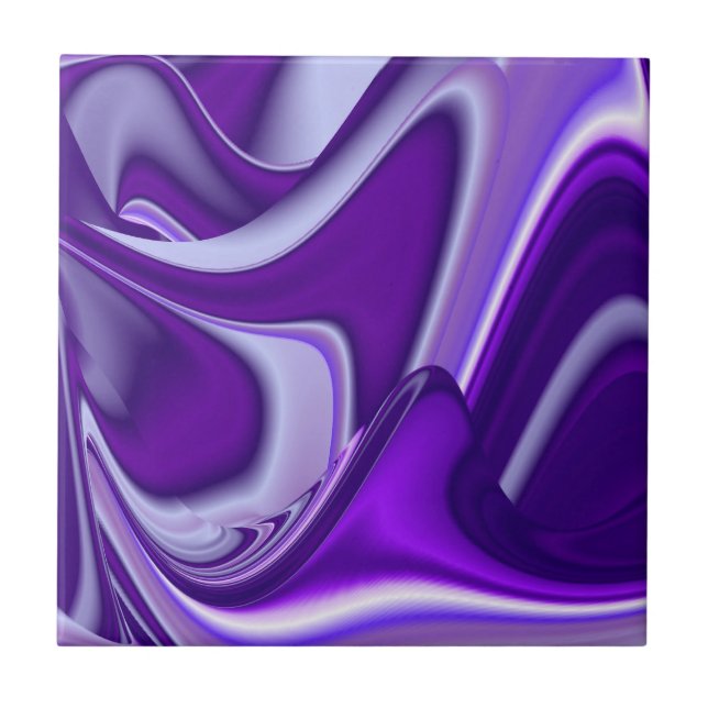 Purple Flower Rainbow Dreams Tile (Front)