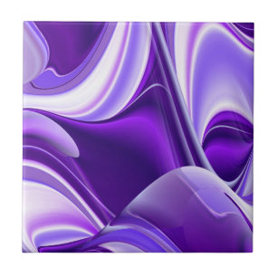 Purple Flower Rainbow Dreams Tile