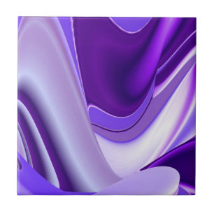 Purple Flower Rainbow Dreams Tile
