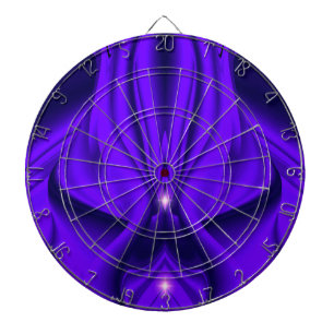 Purple Flower Rainbow Dreams Two Stars Dartboard