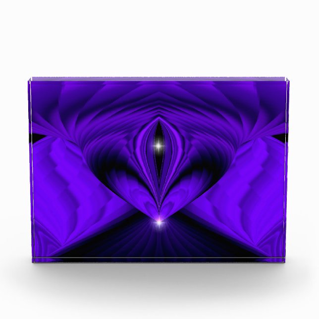 Purple Flower Rainbow Dreams , Two Stars Photo Block (Front)