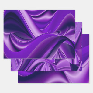 Purple Flower Rainbow Dreams Wrapping Paper Sheet