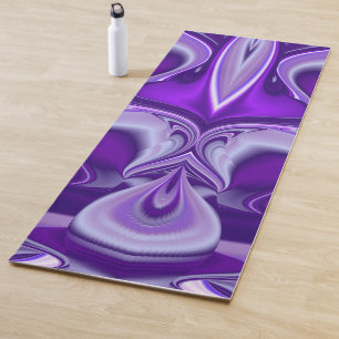 Purple Flower Rainbow Dreams Yoga Mat