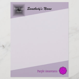 Purple Flower Ribbon by Kenneth Yoncich