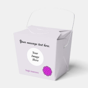 Purple Flower Ribbon Template by Kenneth Yoncich Favor Box