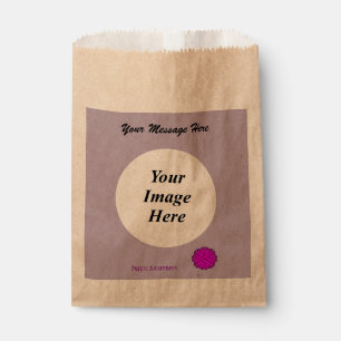 Purple Flower Ribbon Template by Kenneth Yoncich Favour Bag