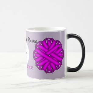 Purple Flower Ribbon Template by Kenneth Yoncich Magic Mug