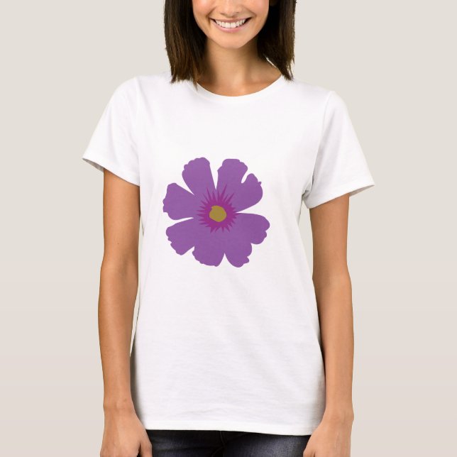 Purple Flower  T-Shirt (Front)