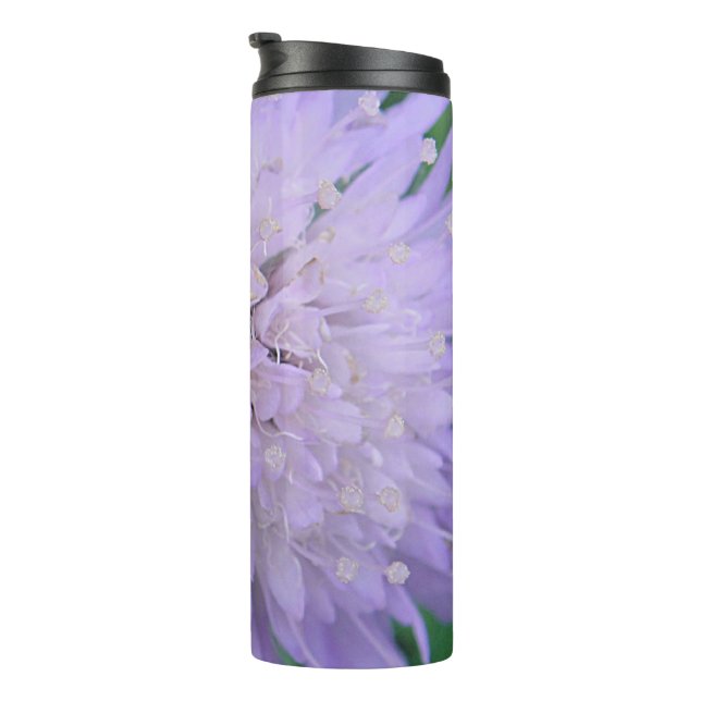 Purple flower thermal tumbler (Rotated Right)