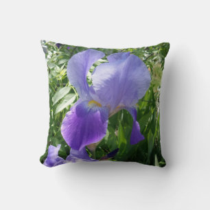 Purple Flower Throw Pillow