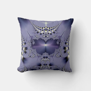Purple Flower Throw Pillow