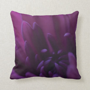 Purple Flower Throw Pillow