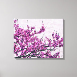Purple Flower Tree Canvas Art Print