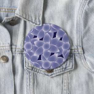 Purple flowers 4 inch round button