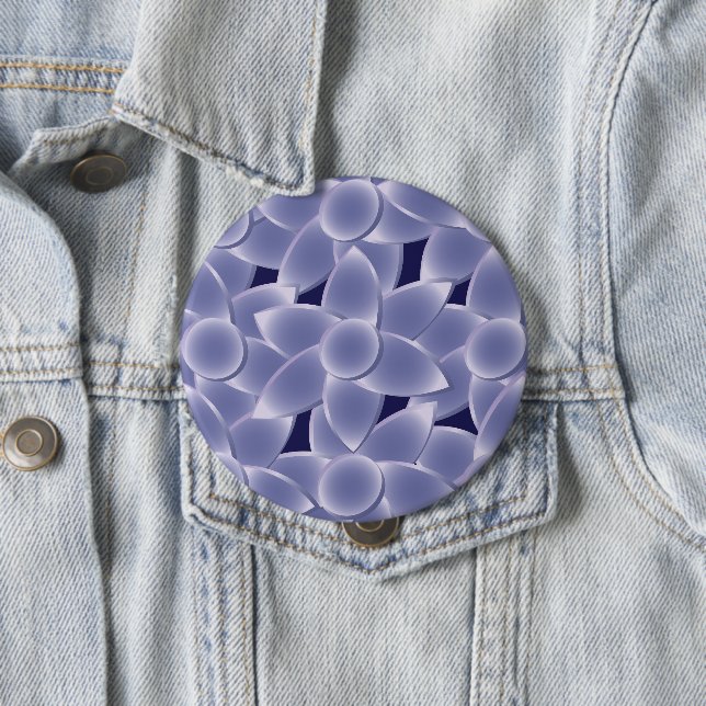 Purple flowers 4 inch round button (In Situ)