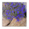 Purple Flowers among the Rocks Tile