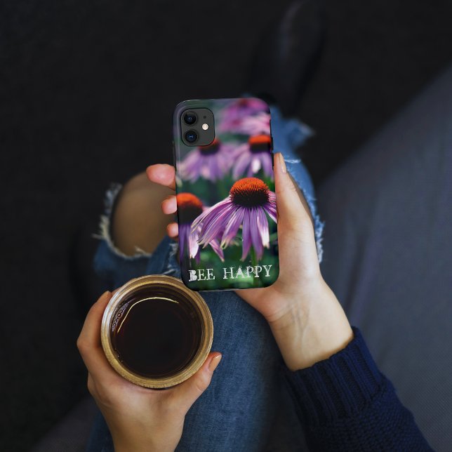 Purple Flowers at RHS Wisley Case-Mate iPhone Case (Flowered UK Beautiful purple echinacea or coneflowers)