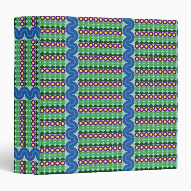 Purple Flowers - Binder (Front/Spine)