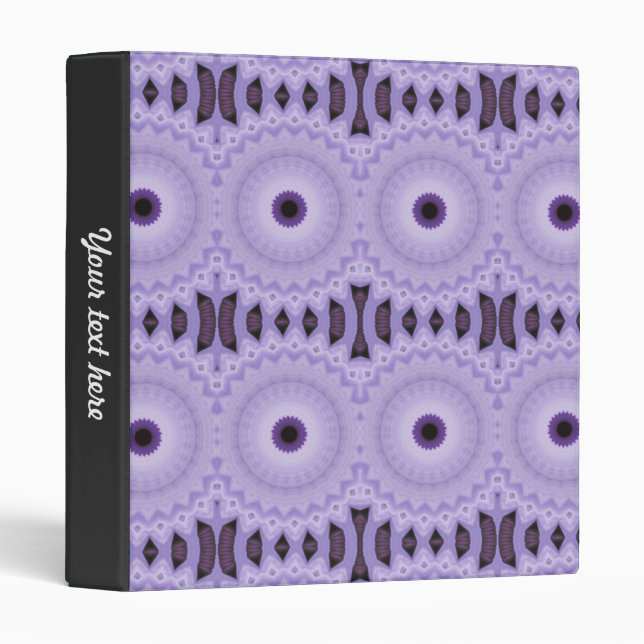 Purple Flowers Binder (Front/Spine)