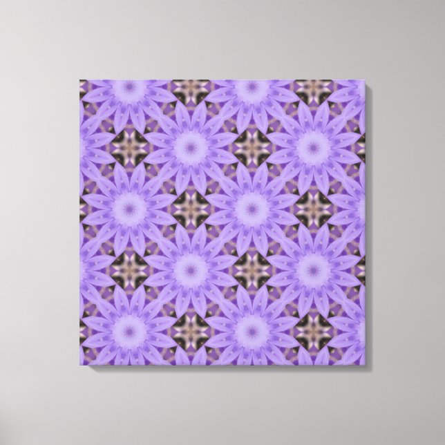 Purple Flowers Canvas Print (Front)