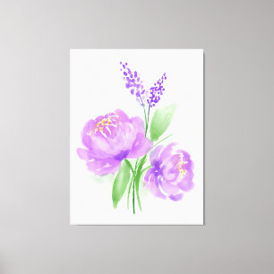 Purple Flowers Canvas Print