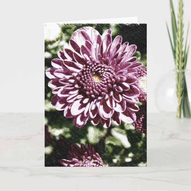 Purple Flowers Card (Front)