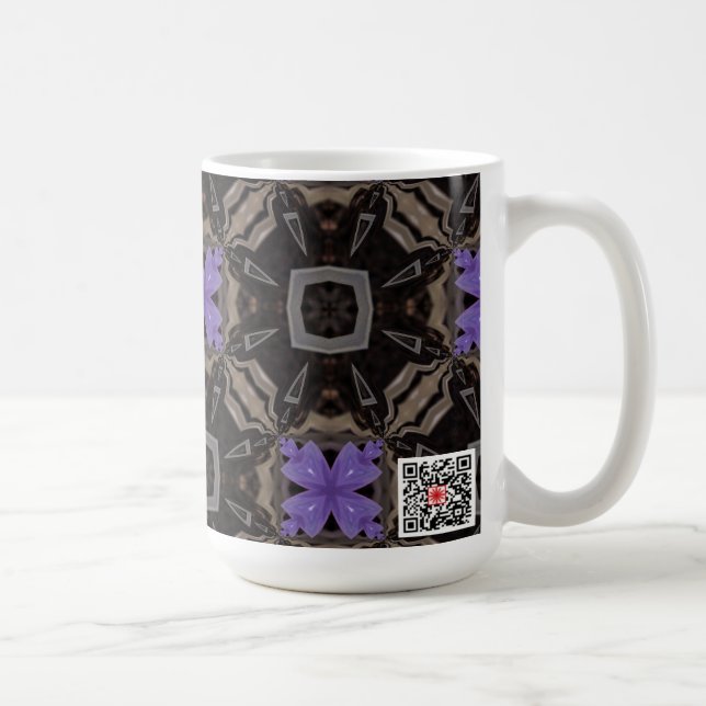 Purple Flowers Coffee Mug (Right)