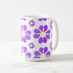 Purple Flowers Coffee Mug