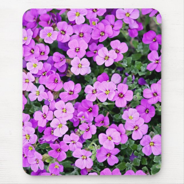 Purple Flowers Garden  Mouse Pad (Front)